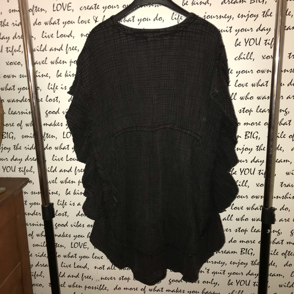 RUFFLED COVER-UP MINI DRESS - Picture 6 of 10